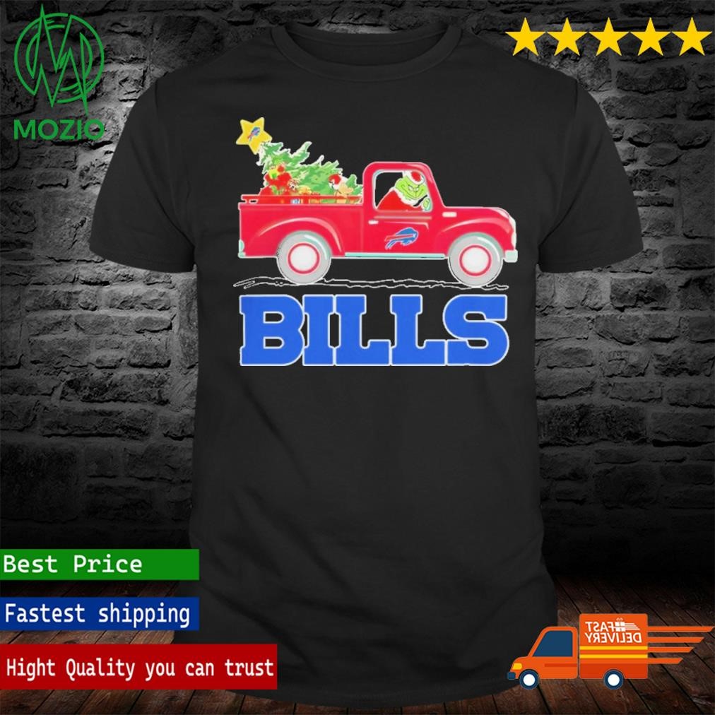 NFL Buffalo Bills Santa Grinch Driving Truck Christmas Shirt