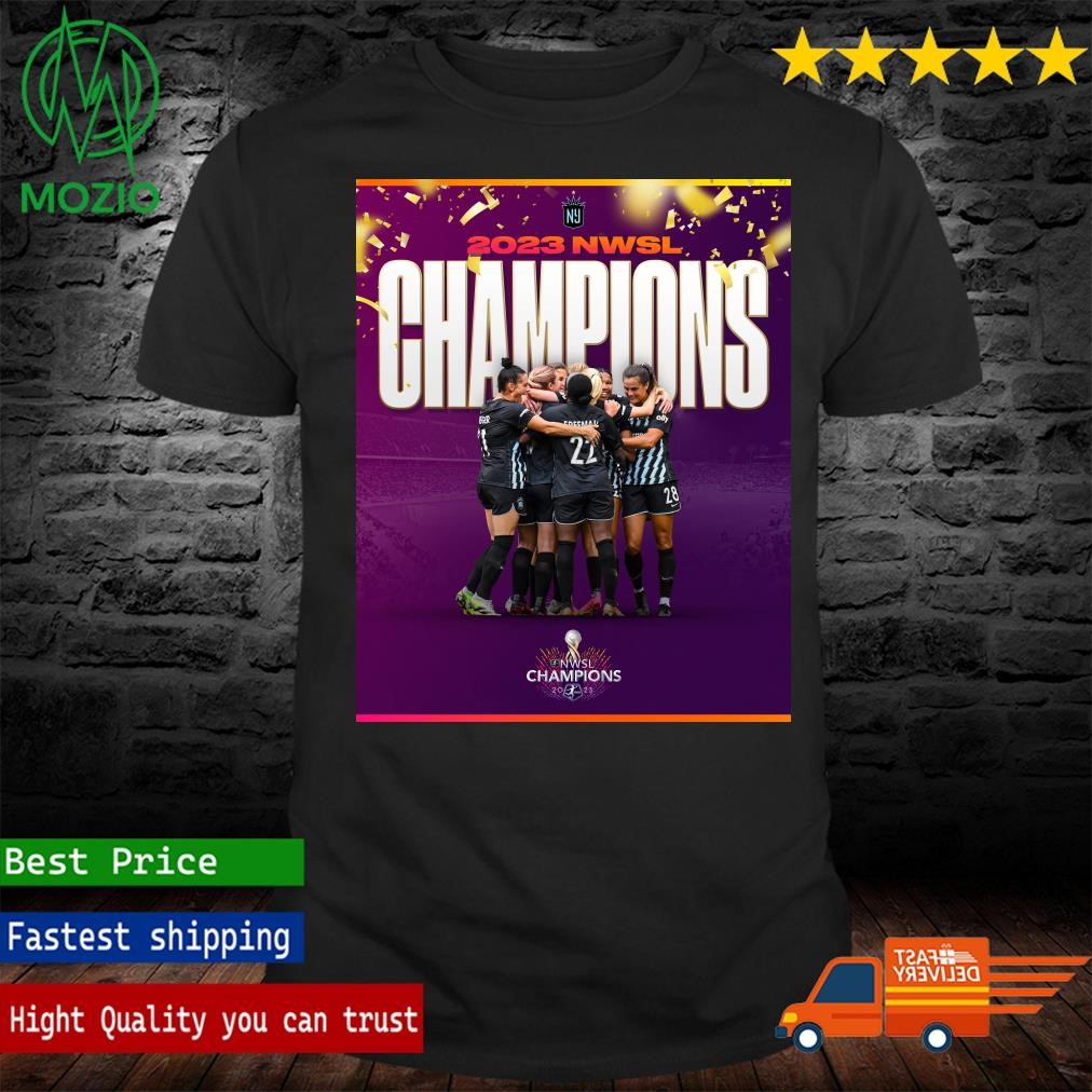 NJ NY Gotham FC 2023 NWSl Champions Poster Shirt