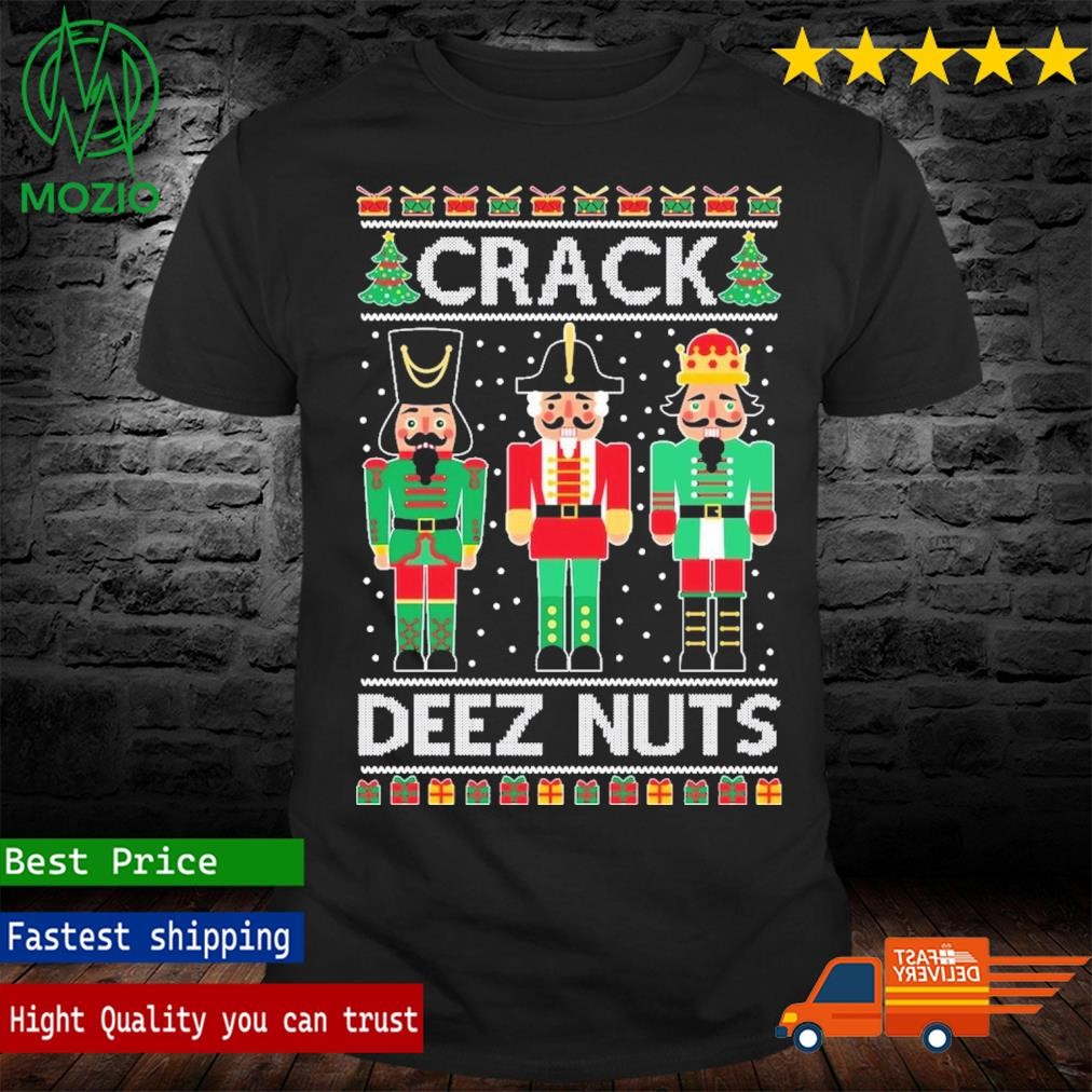 OnCoast Crack Deez Nuts Ugly Christmas Sweater Shirt