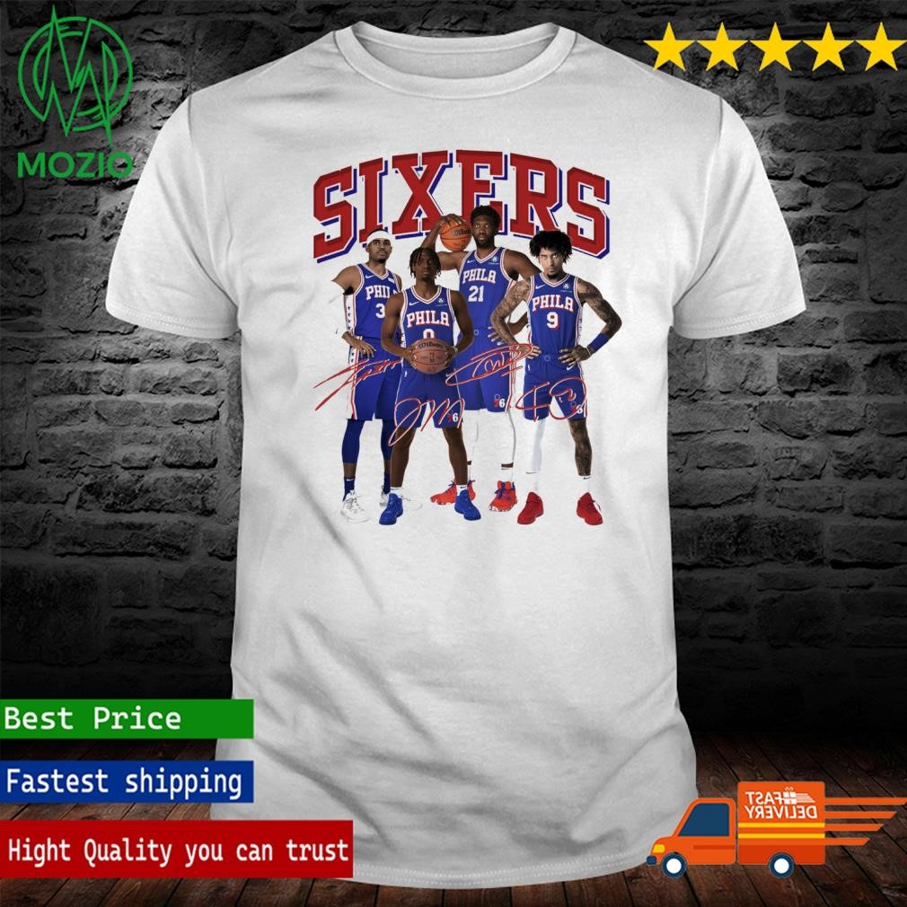 Philadelphia 76ers Roster and Stats Team Shirt