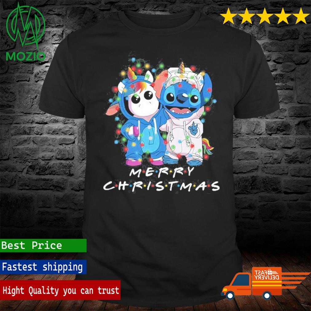 Pretty Lilo And Stitch With Merry Christmas Shirt