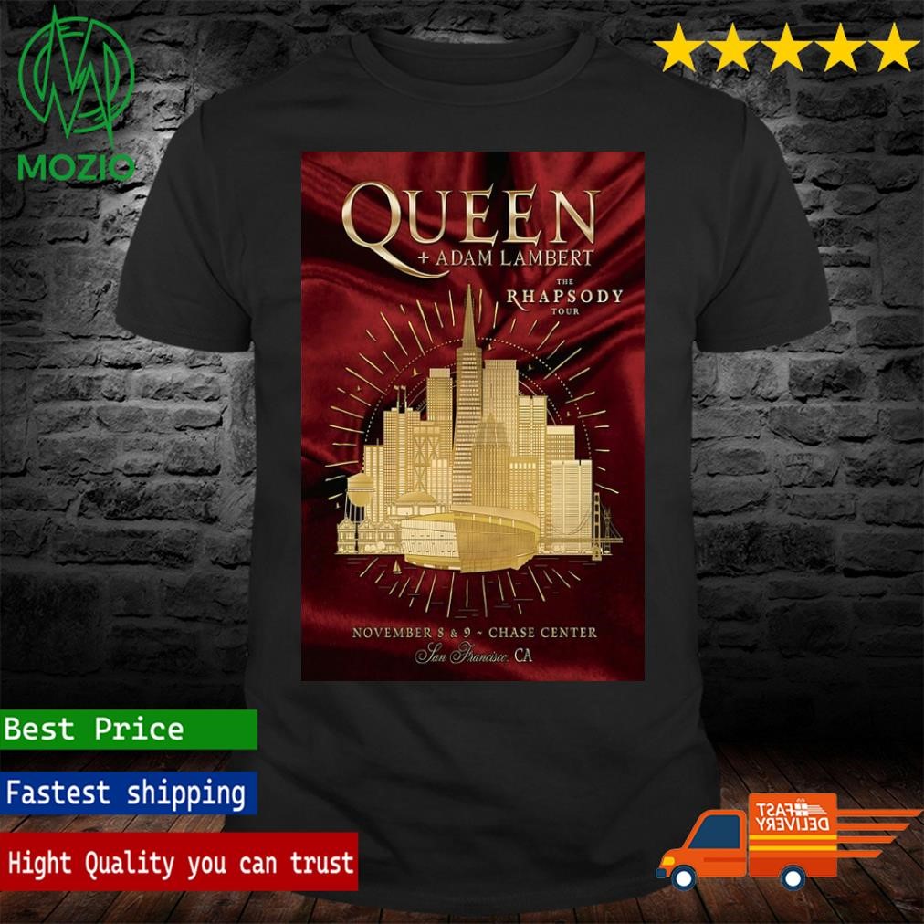 Queen x Adam Lambert San Francisco, California November 8 & 9 2023 Poster Shirt