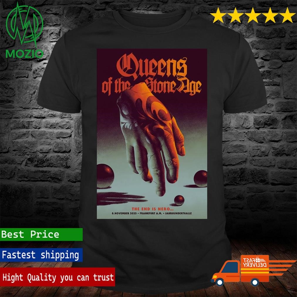Queens of the Stone Age The End is Nero 8 November 2023 Frankfurt A.M. Jahrhunderthalle Poster Shirt