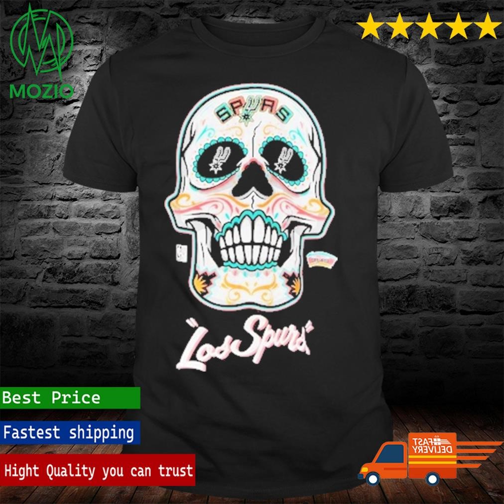 San Antonio Spurs Mitchell & Ness Hardwood Classics Sugar Skull Hometown T-Shirt