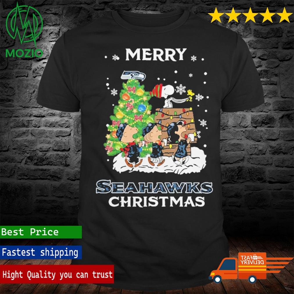 Seattle Seahawks Snoopy Family Christmas Shirt