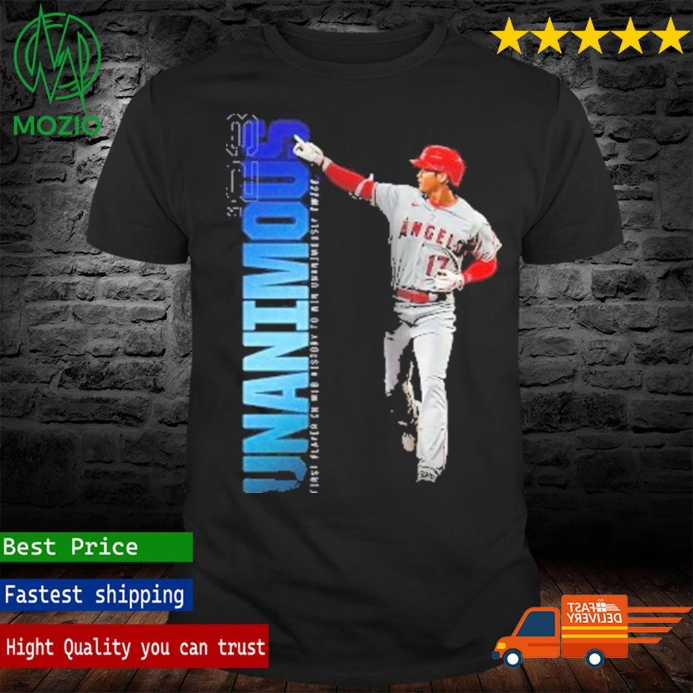 Shohei Ohtani Is The First Player In MLB History To Win Two Unanimous MVP Awards Shirt