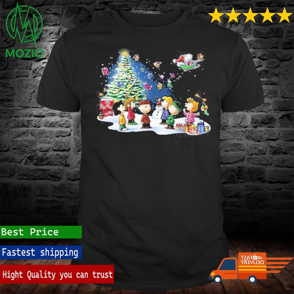 Snoopy Christmas Human Friends Wallpaper Shirt