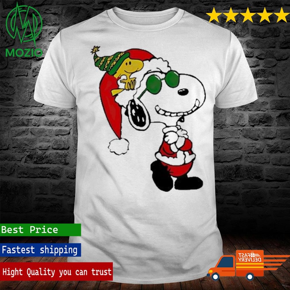 Snoopy Woodstock Peanuts Merry Christmas shirt