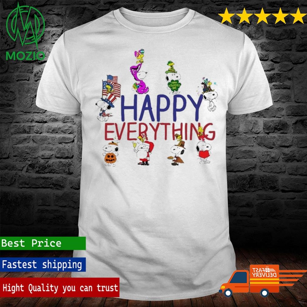Snoopy and Woodstock Happy Everything 2023 Merry Christmas Shirt