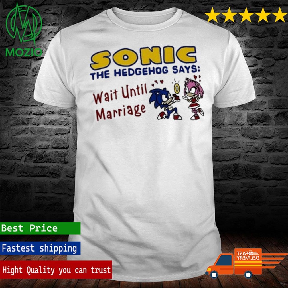 Sonic The Hedgehog Says Wait Until Marriage Shirt