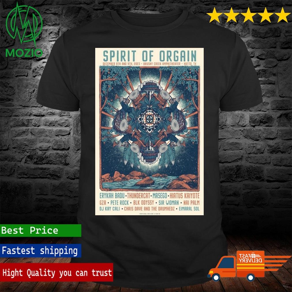Spirit Of Orgain Brushy Creek Amphitheater, Hutto TX Dec 8 9 2023 Poster Shirt
