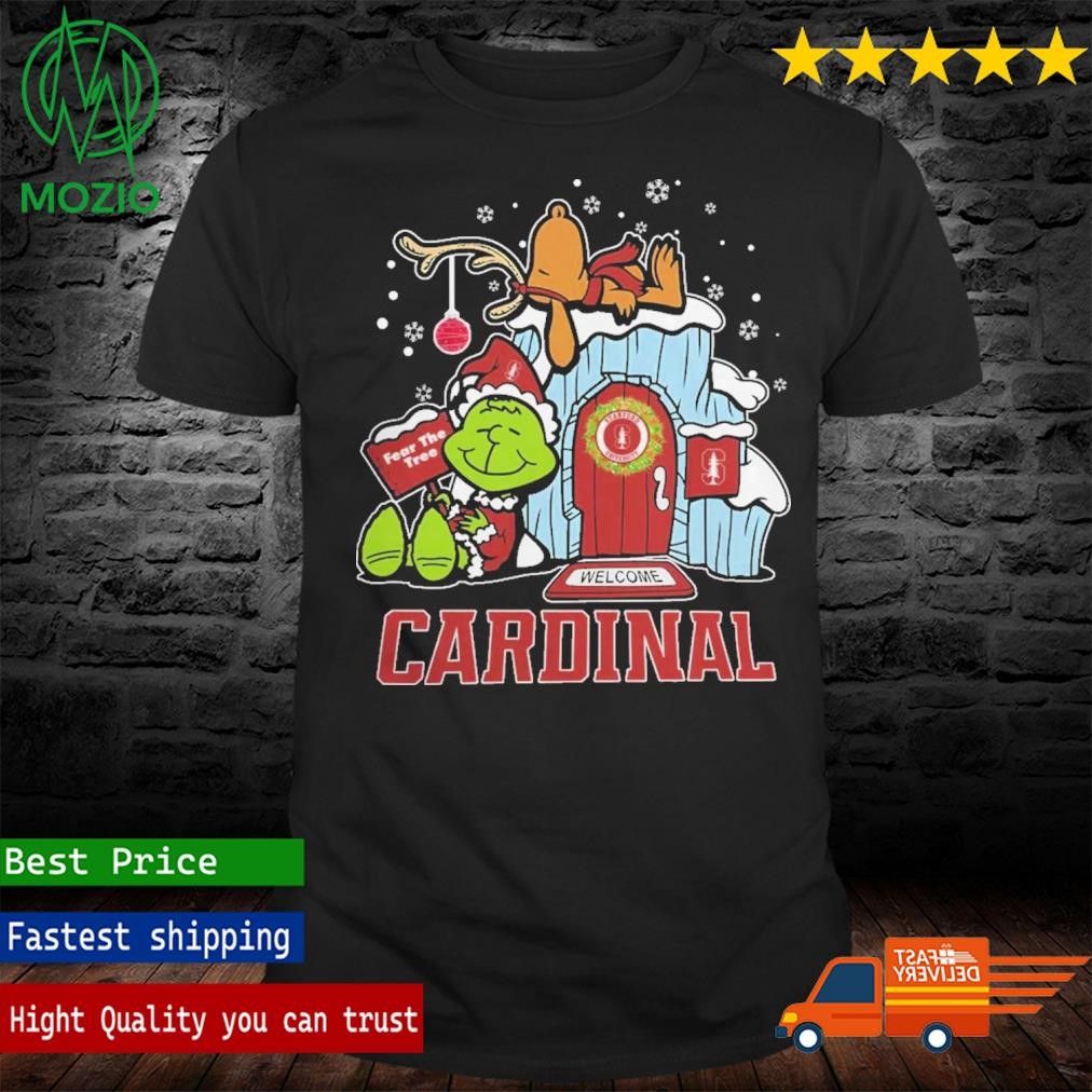 Stanford Cardinal Grinch Nuts Merry Xmas Welcome Shirt