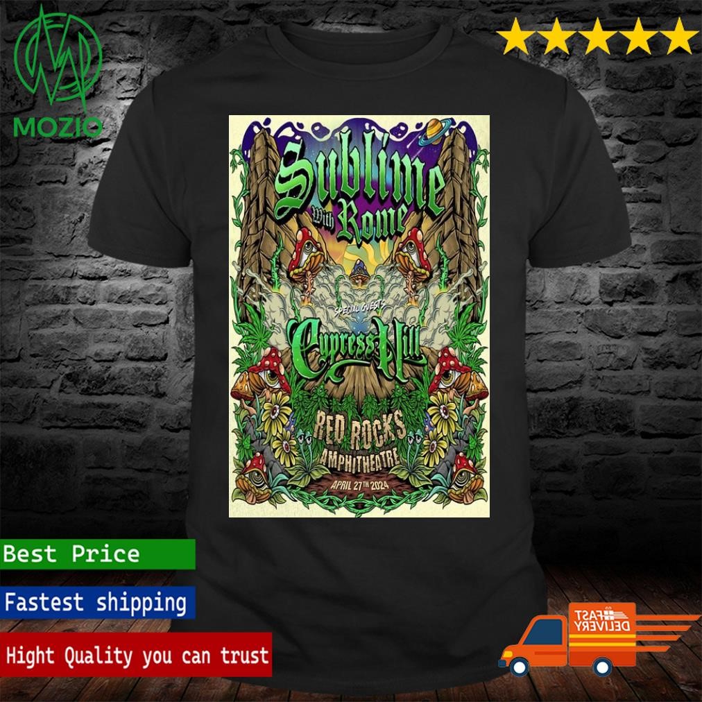 Sublime With Rome & Cypress Hill April 27 2024 Morrison, CO Poster Shirt