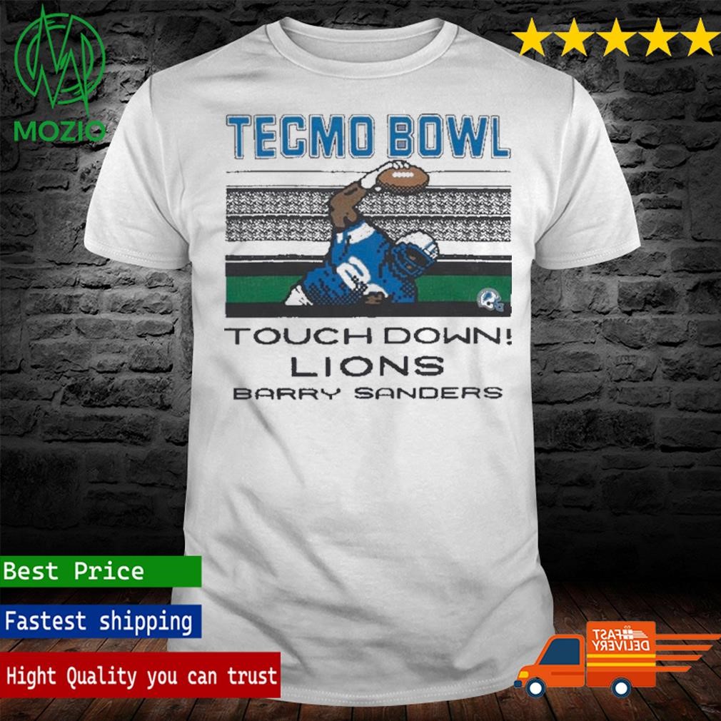 Tecmo Bowl Lions Barry Sanders Shirt