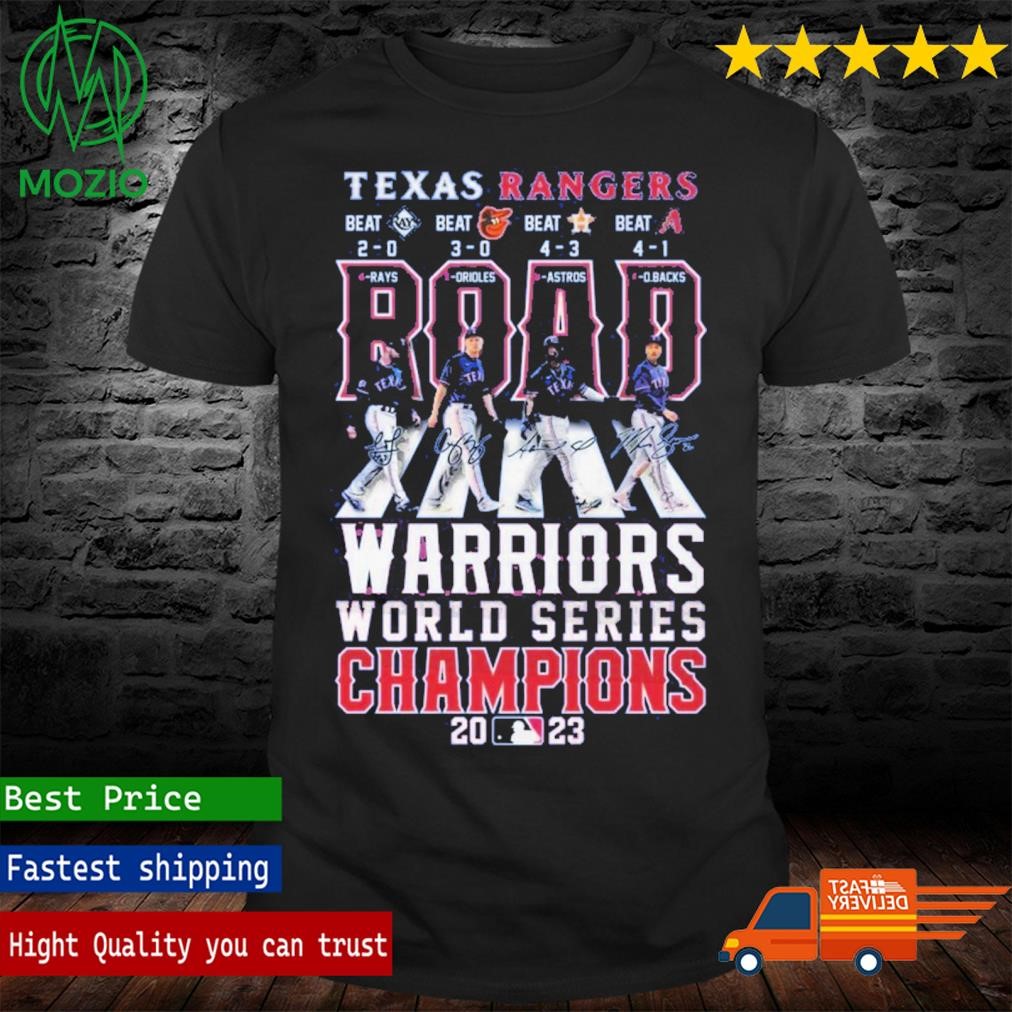 Texas Rangers Warriors World Series Champions 2023 T-Shirt