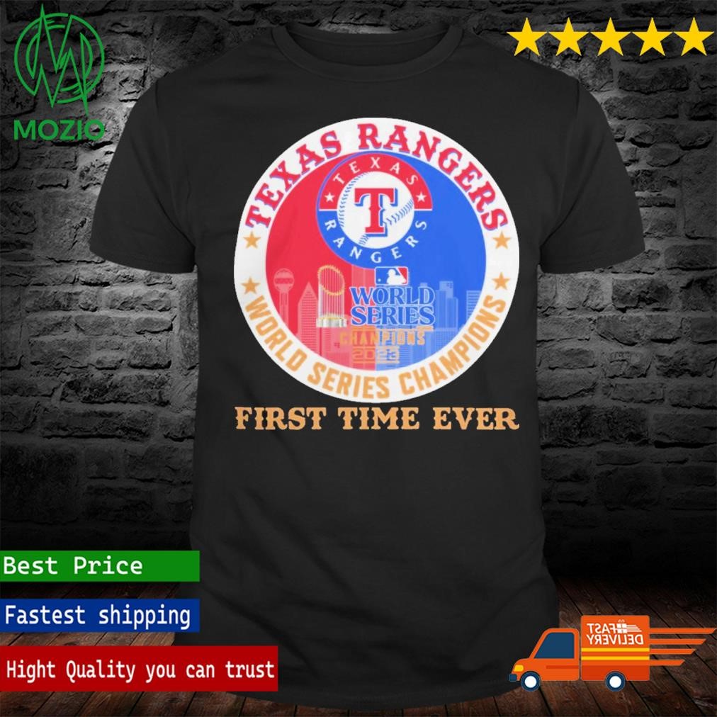 Texas Rangers World Series Champions 2023 First Time Ever Logo Shirt