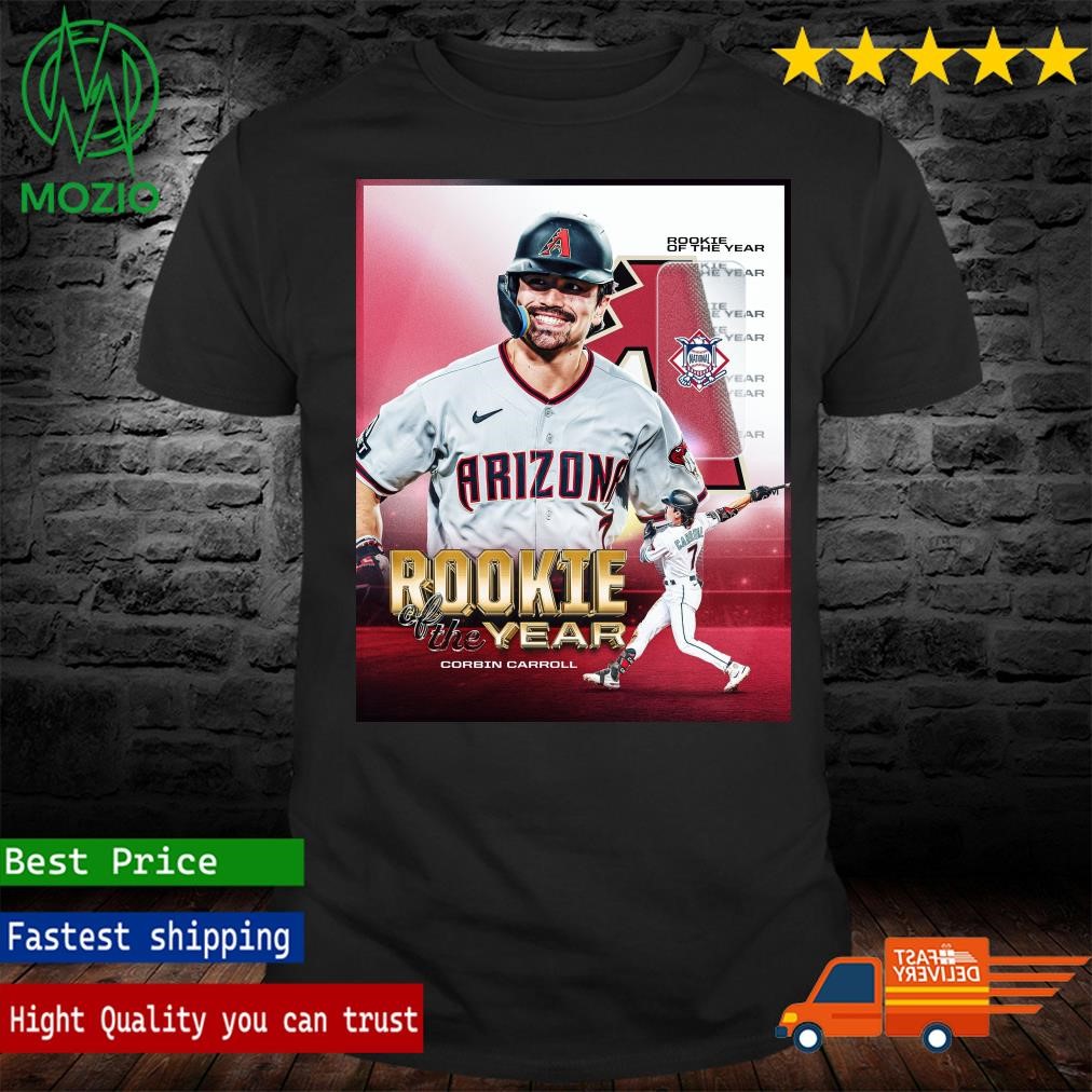 The 2023 Jackie Robinson NL Rookie of the Year Award goes to Corbin Carroll of the Poster Shirt