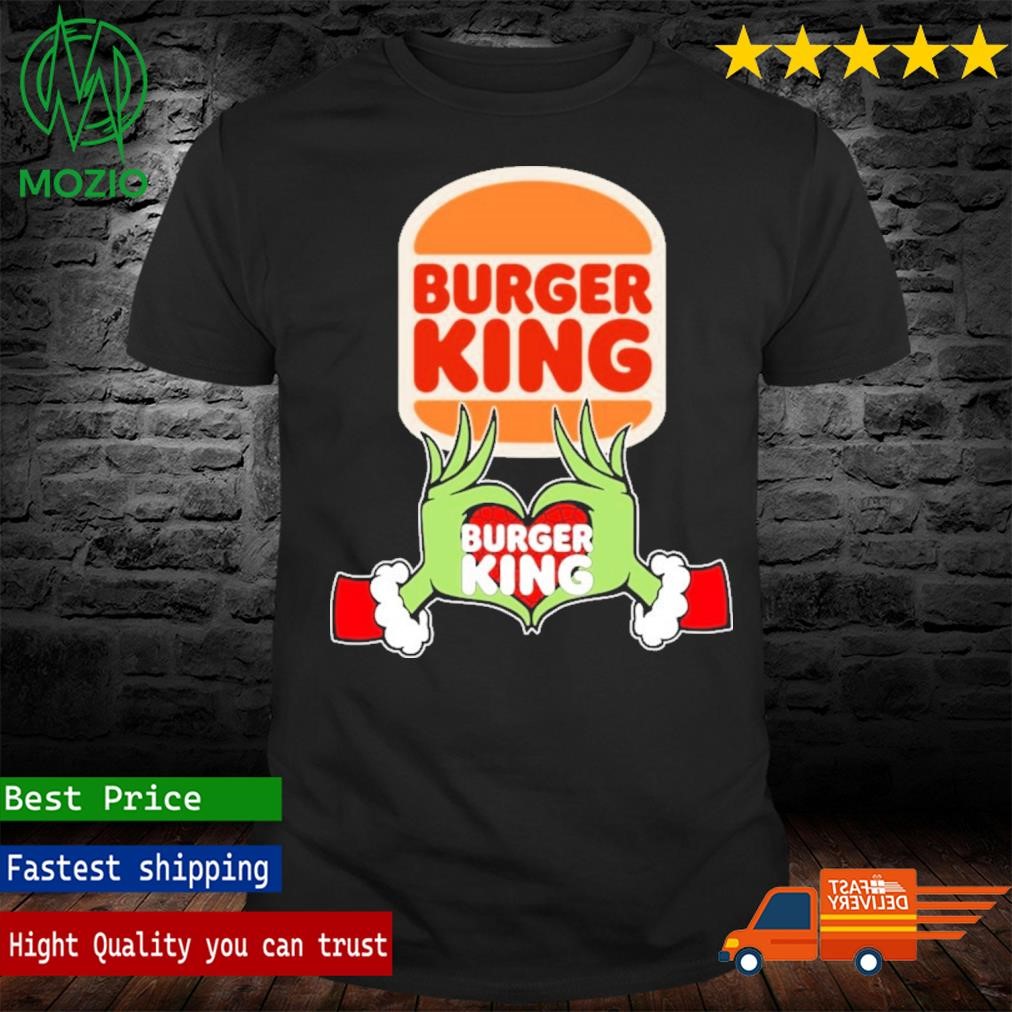 The Grinch Love Burger King Christmas Shirt