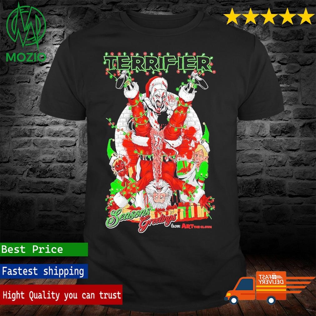 The Horrors of Halloween Poster Confirms TERRIFIER 3 is a Christmas Horror Movie Shirt
