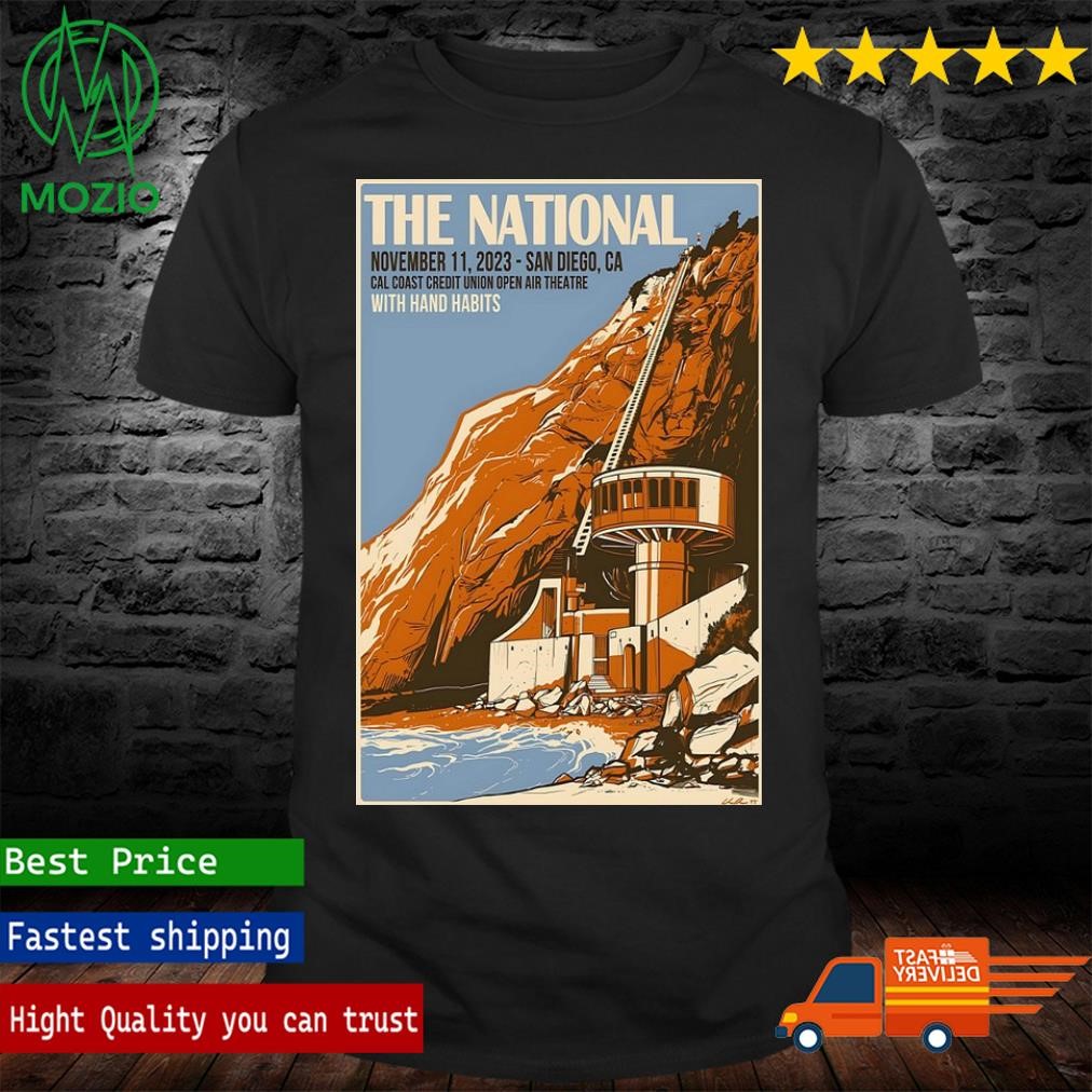 The National November 11, 2023 San Diego, CA Show Poster Shirt