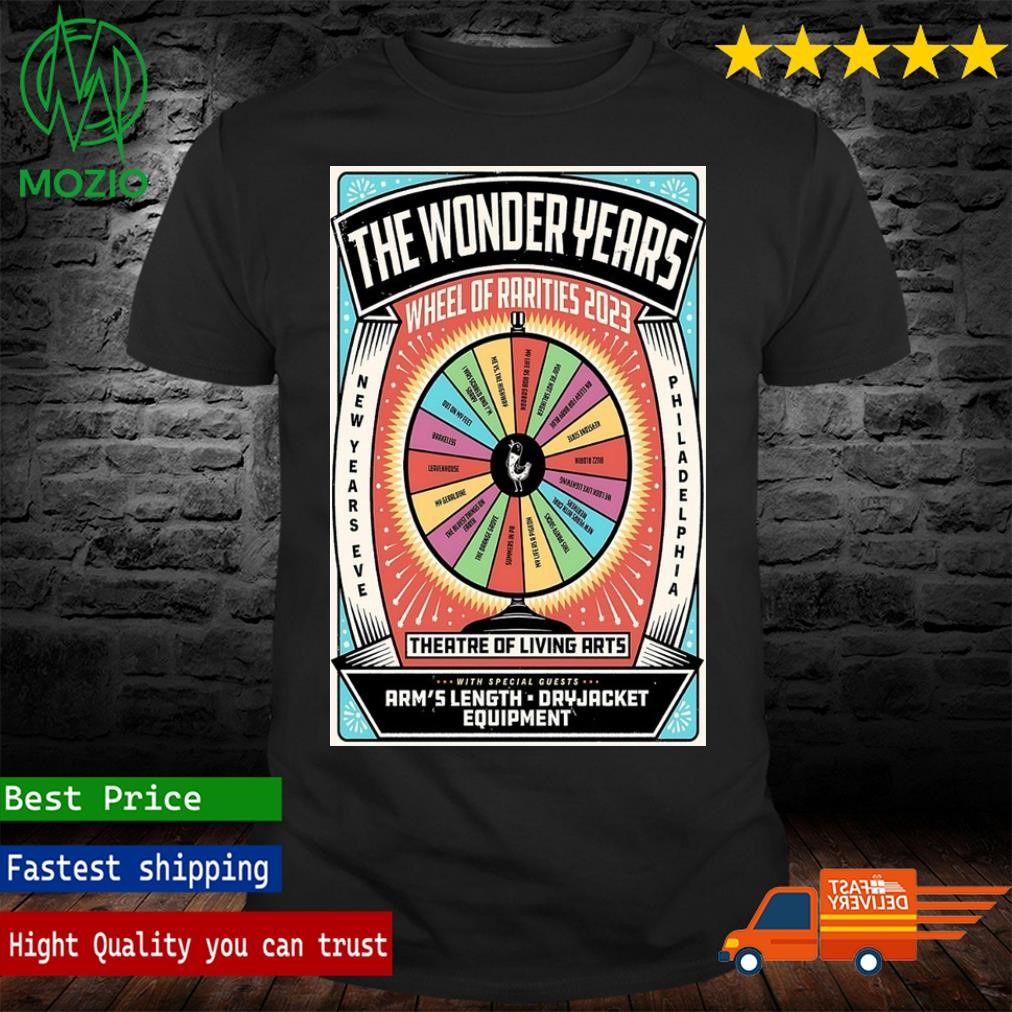 The Wonder Years Theatre Of The Living Arts, Philadelphia PA 2023 Event Poster Shirt