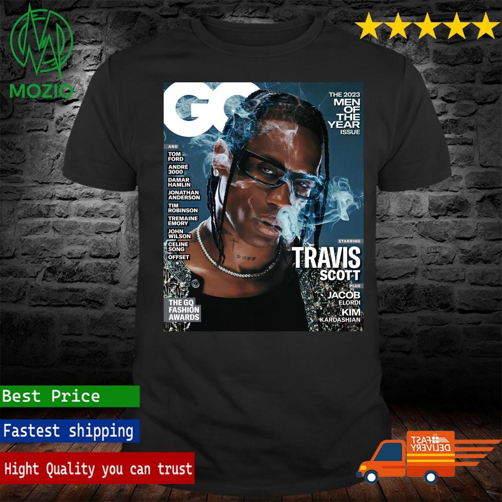 Travis Scott On The Cover Of GQ’s 2023 Man Of The Year Issue Poster Shirt