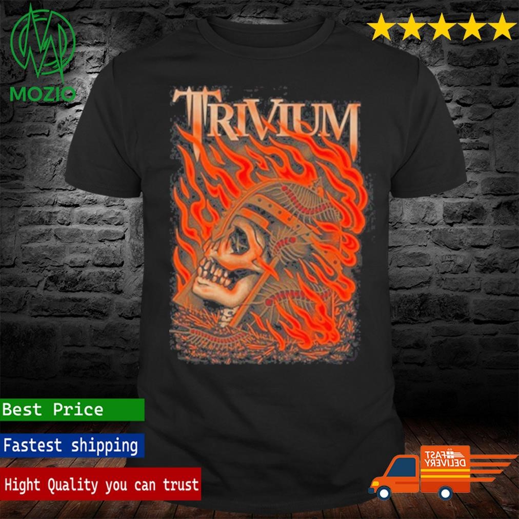 Trivium Tour 2023 Flaming Skull T-Shirt
