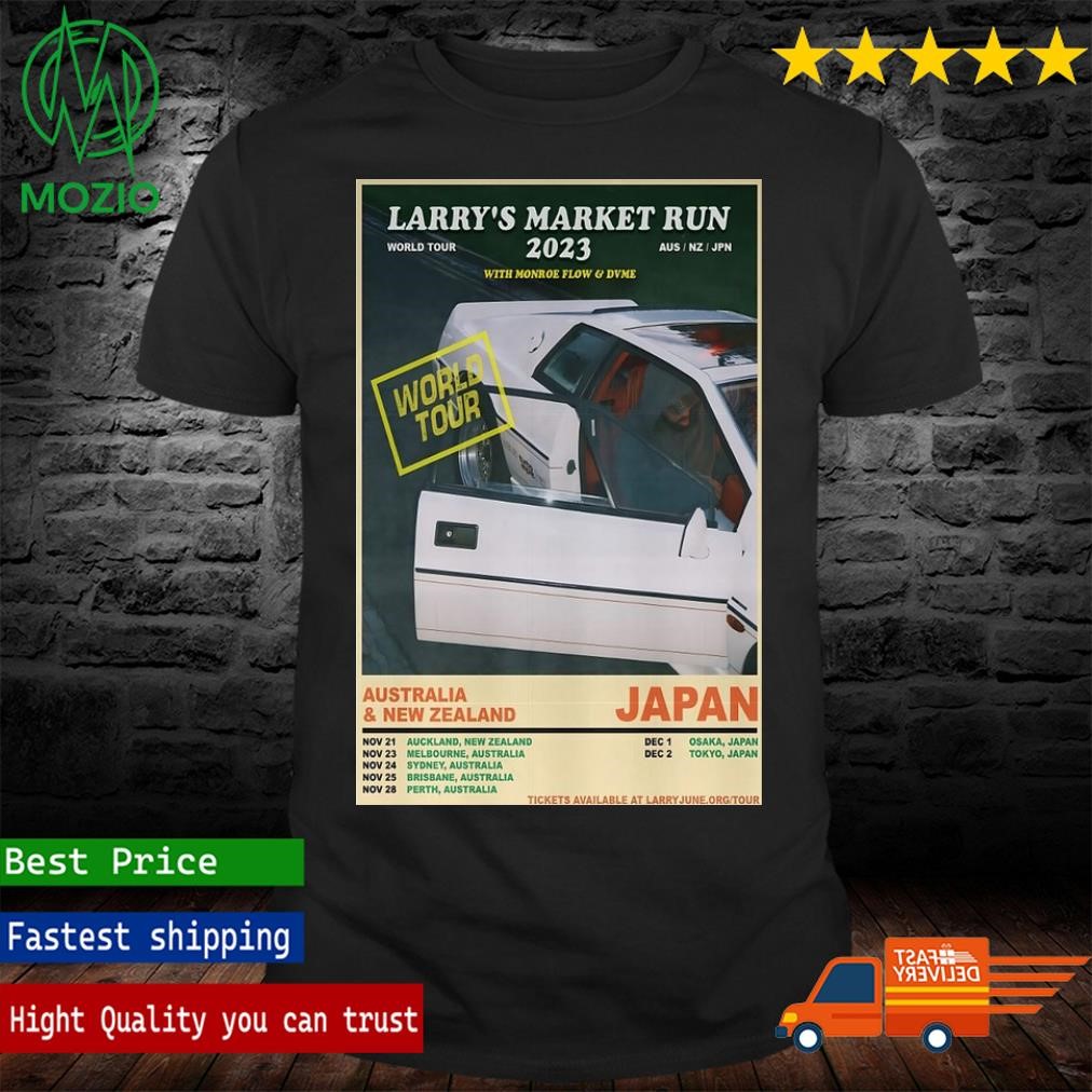 Uncle Larry’s Market Run Australia & New Zealand Tour 2023 Poster Shirt