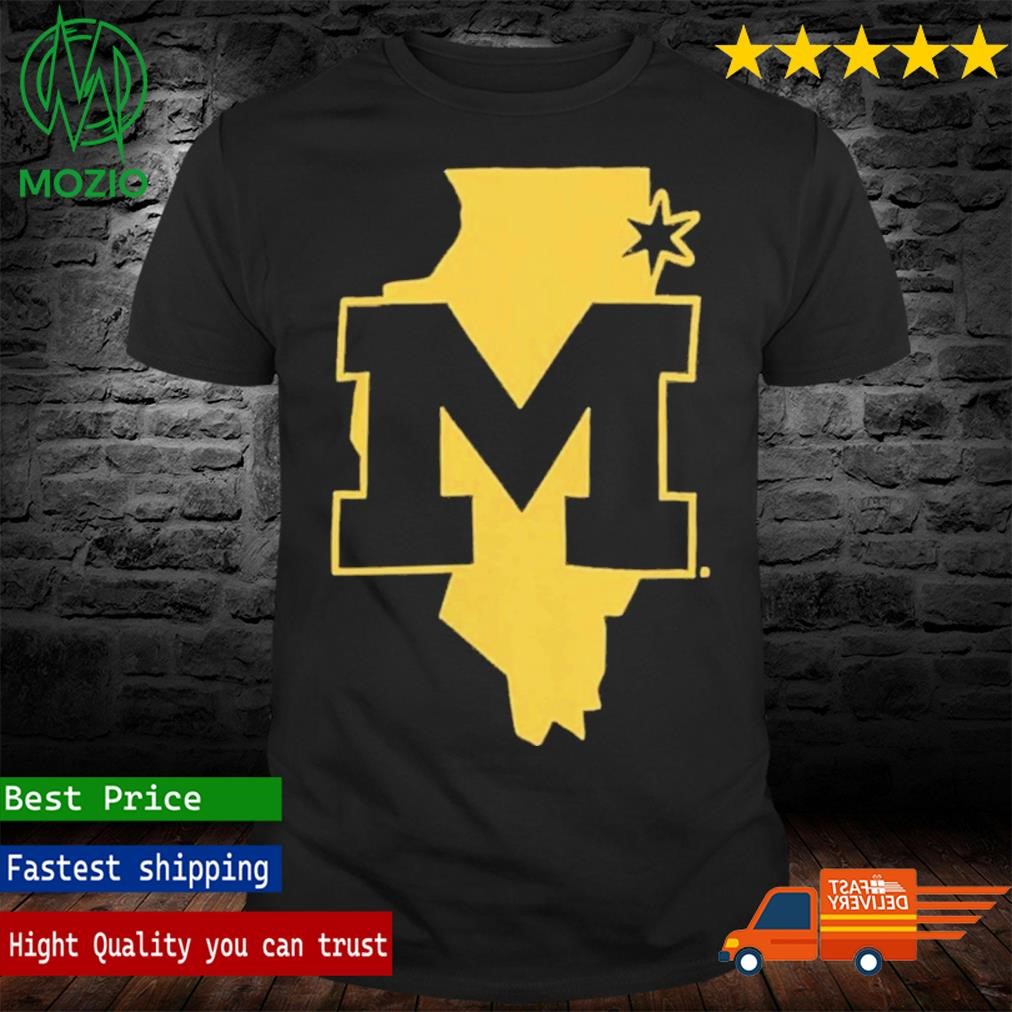 University of Michigan M Den Chicago Pop-Up Shirt