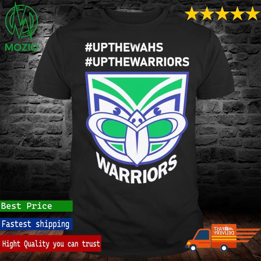 Up The Wahs Warriors Black Logo Shirt
