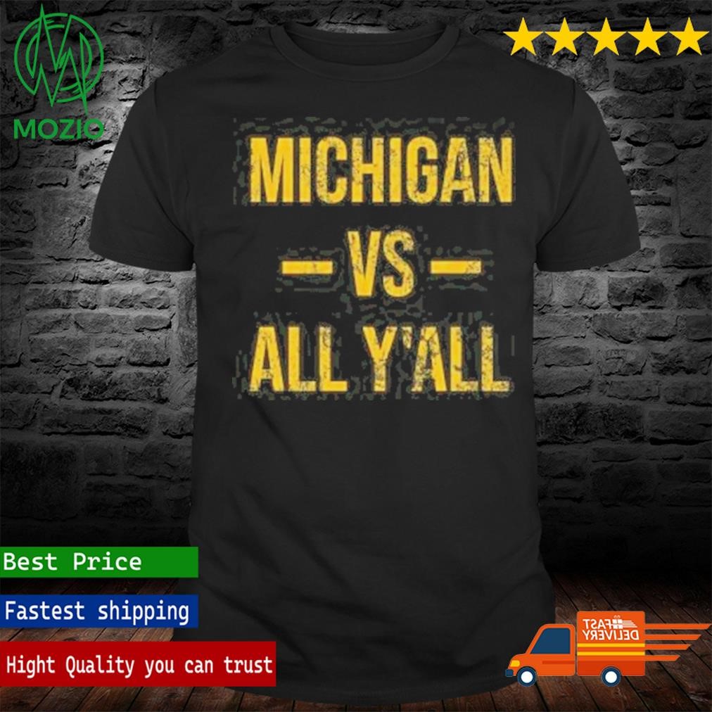 Vintage Michigan Vs Everybody T Shirt Jim Harbaugh Michigan Football Shirt