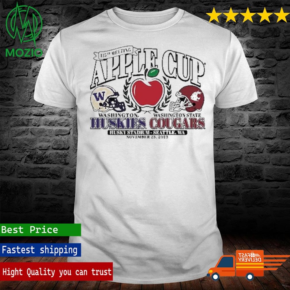 Washington Huskies vs. Washington State Cougars 2023 Apple Cup Matchup T-Shirt