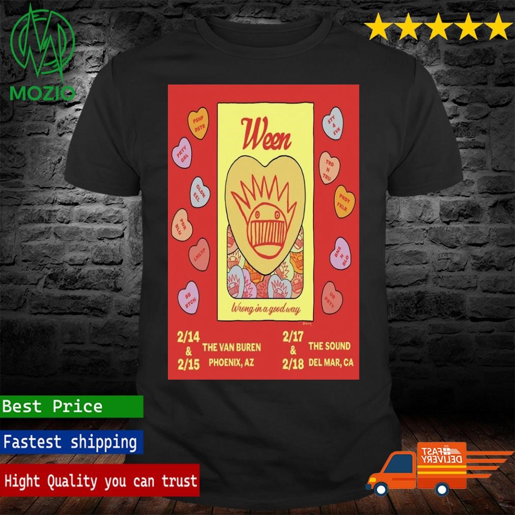 Ween Wrong in a good way February 2024 Tour Poster Shirt