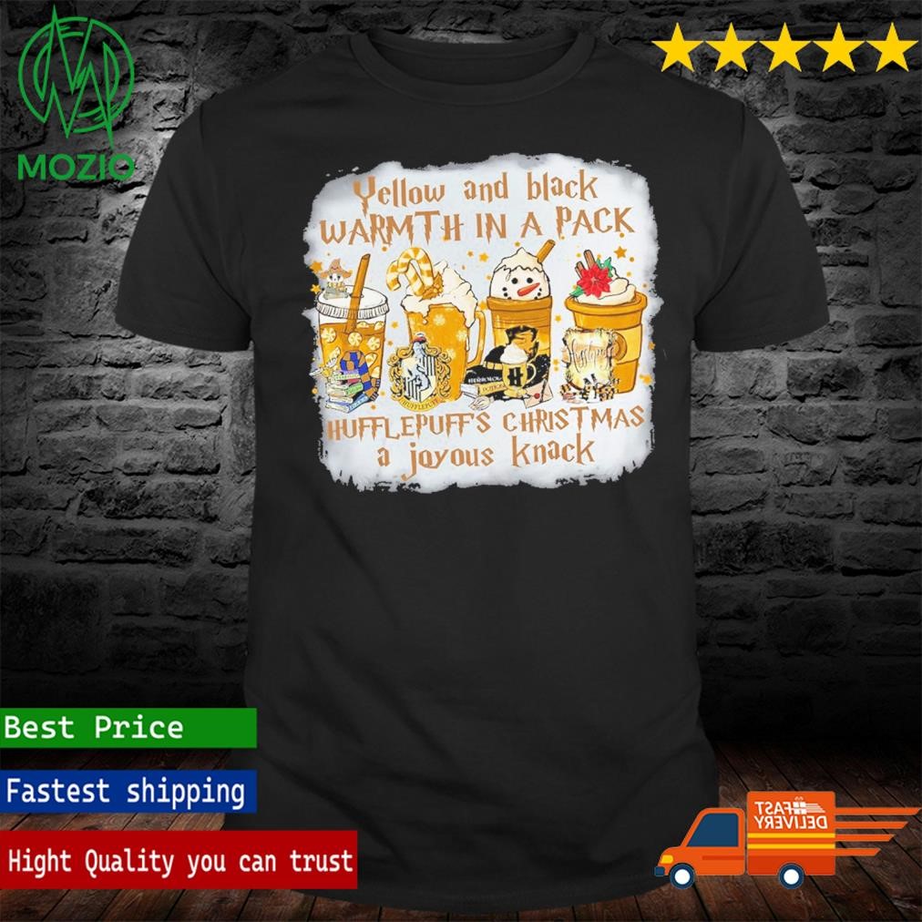 Yellow And Black Warmth In A Pack Hufflepuffs Christmas A Joyous Knack Harry Potter Shirt